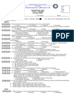 MAPEH 7 Diagnostic Test