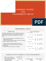 Cholinergic Systems and Cholimimetic Drugs Presentation