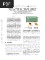 Benchmarking Llms Via Uncertainty Quantification