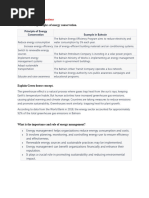 Discuss Various Principles of Energy Conservation.: Concept and Analysis Questions