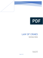 Law of Crimes Sumary Notes 6JULY2023