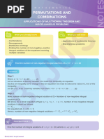 Permutations and Combinations: Applications of Mulitnomial Theorem and Miscellaneous Problems