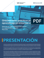 Orientaciones Prácticas para El Aprendizaje en La Virtualidad Direcciona UCR