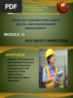 Module 13 Site Safety Inspection