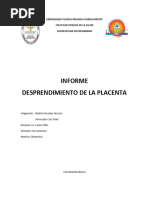 Desprendimiento de La Placenta - Inf.