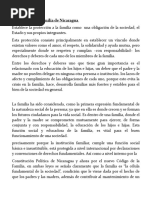 El Código de La Familia de Nicaragua