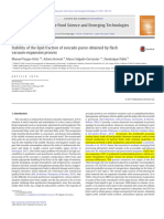 Stability of The Lipid Fraction of Avocado Puree Obtained by Flash