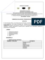 Acta de Comision de Evaluacion y Promocion Definitiva