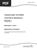 Tutorial Letter 101/3/2020: Taxation of Individuals