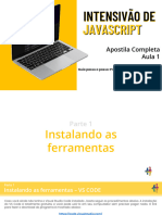 Apostila Intensivão de Javascript Aula 1