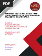 CHD Class X Study Material 2023-24 English Lang & Lit