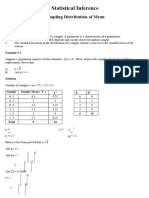 Sampling Distribution of Mean