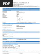 Msds Ammonia Solution Casno 1336-21-00027 FR - Aspx