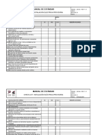 Check List Materiales Canalización de Tda A Condensadores