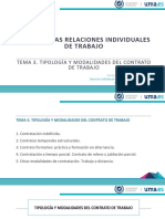 Tema 3. Tipología y Modalidades Del Contrato de Trabajo