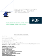 Proiect de Activitate Integrata Inspectie Finala Grad II Educatoare