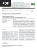 Influence of Temperature and Chemical Composition On Water Sorption