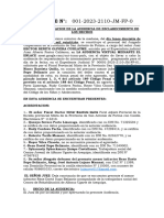 Acta de Continuacion de La Audiencia de Esclarecimiento de Los Hechos