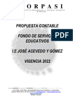 JOSÉ ACEVEDO Y GÓMEZ - PROPUESTA CONTABLE A Julio AÑO 2022