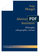 Altérités de La Littérature. Philosophie, Ethnographie, Cinéma-2018