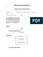 Formulario de Estadística