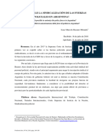 Es Posible La Sindicalización de Las Fuerzas Policiales en Argentina