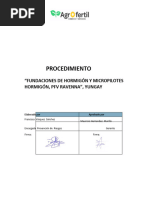 Procedimiento Hormigon Fundaciones y Micropilotes Ravenna