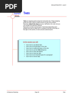 Word Tabs Stop Activity