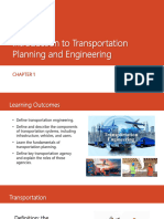 Chapter 1 Introduction To Transportation Planning and Engineering