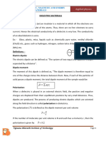 Unit-III Dielectrics, Magnetic & Energymaterials