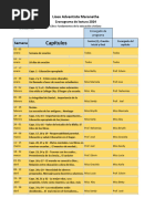 Calendario Lectura Fundamentos Educación Cristiana