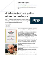 A Educacao Vista Pelos Olhos Do Professor