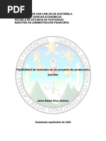 Factibilidad de Inversion en Un Proyecto