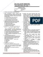 Soal Pas Akidah Akhlak Kelas 7 K-13 Tapel 2023-2024