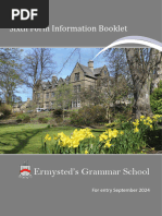 Ermysted's Grammar School - Sixth Form Information Booklet