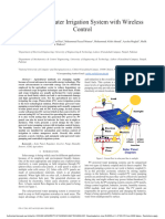 Solar PV Water Irrigation System With Wireless Control