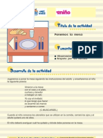 Ficha para Aprender A PONER LA MESA