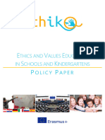 E V E S K: Thics and Alues Ducation IN Chools and Indergartens