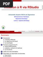 Cour R Via Rstudio