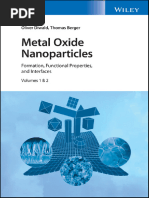 Metal Oxide Nanoparticles, 2 Volume Set Formation, Functional Properties, and Interfaces (Etc.)