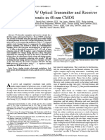 10-Gbps 5.3-MW Optical Transmitter and Receiver Circuits in 40-Nm CMOS