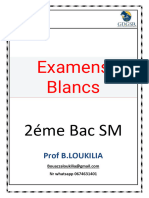 Examens Blancs: 2éme Bac SM