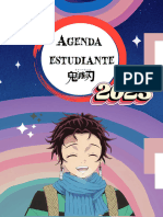 Planner Agenda Estudiante Demon Slayer