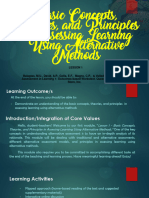 Lesson 1 Basic Concepts Theories and Principles in Assessmen Using Althernative Methods