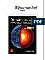 Full Download Ebook PDF Operations and Supply Chain Management The Core 4th Edition PDF