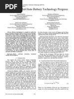 Review of Solid-State Battery Technoloht Progress