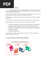 3 Marks 1.what Is Data Warehouse?: o o o o o