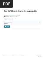 Test 3 W Obronie Granic Rzeczypospolitej - PDF