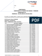 SCTR Constancia Pensión