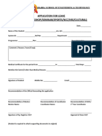 Form For Leave, Medical, Workshop, Seminar, Sports, NCC, NSS, Cultural